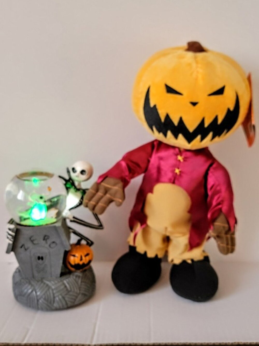Nightmare Before Christmas Pumpkin King + Jack Skellington Water Globe